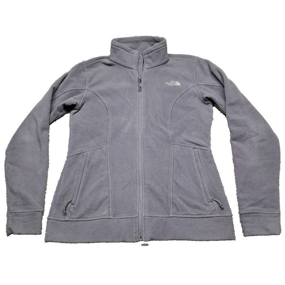 The North Face Jacket Womens Sz Medium Full Zip Up Fleece Mock Neck Outdoor